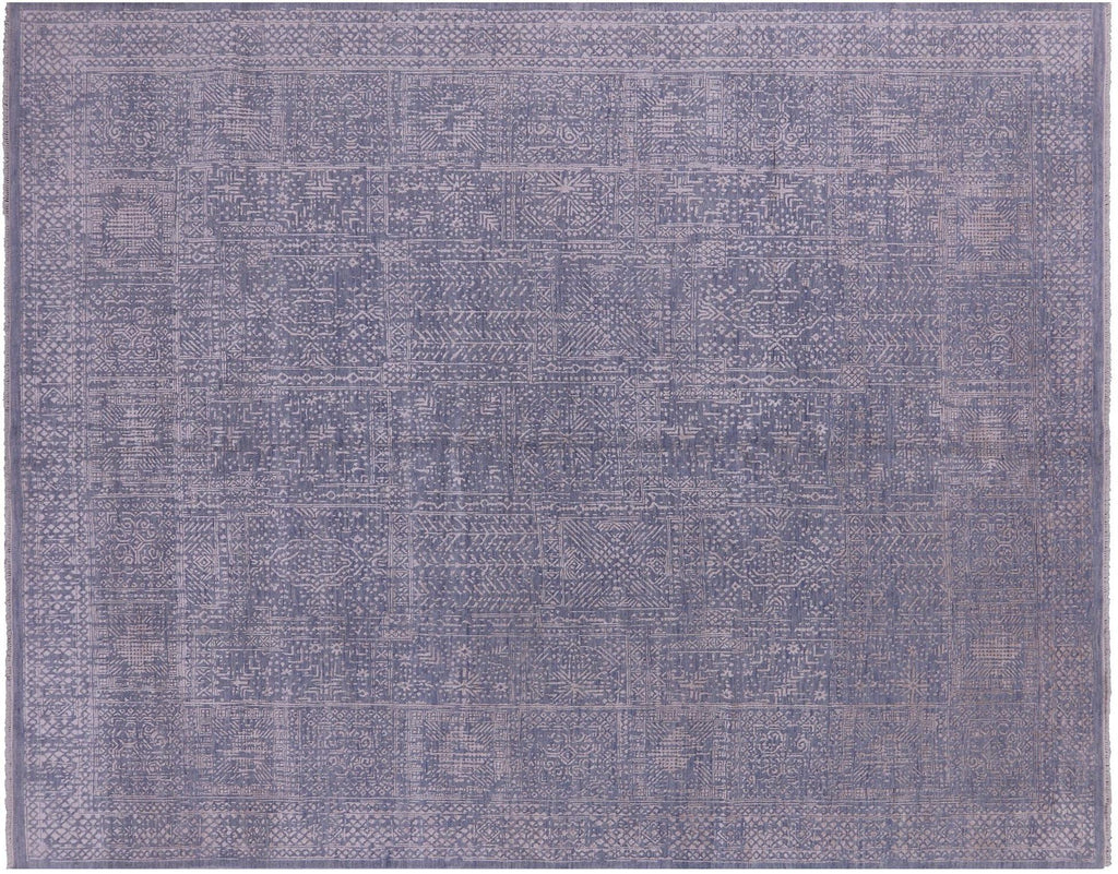 Modern Hand-Knotted Wool & Silk Rug - Manhattan Rugs