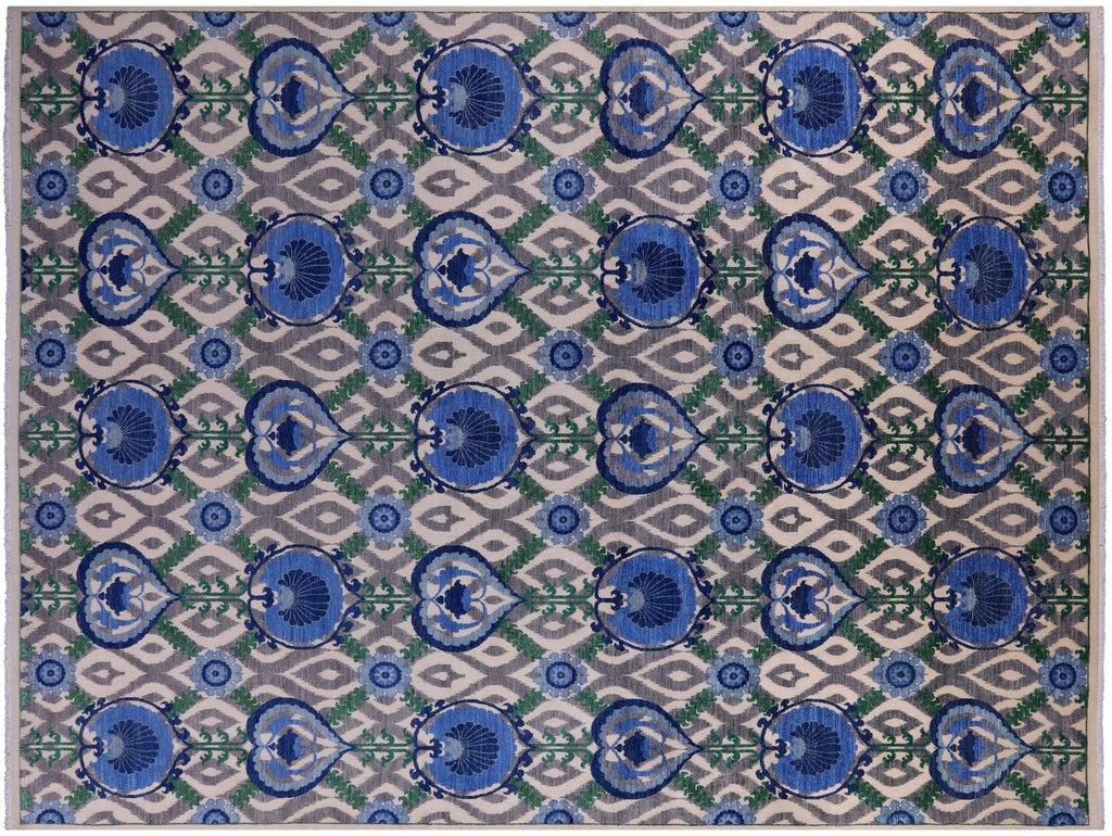 Hand-Knotted William Morris Wool Rug - Manhattan Rugs