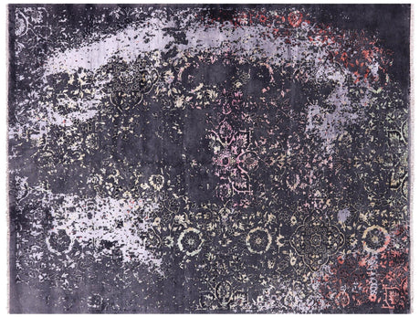 Wool & Silk Modern Hand Knotted Rug - Manhattan Rugs