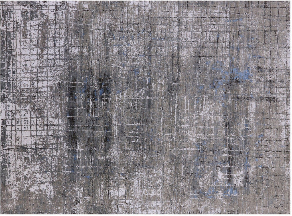 Abstract Handmade Wool & Silk Rug - Manhattan Rugs