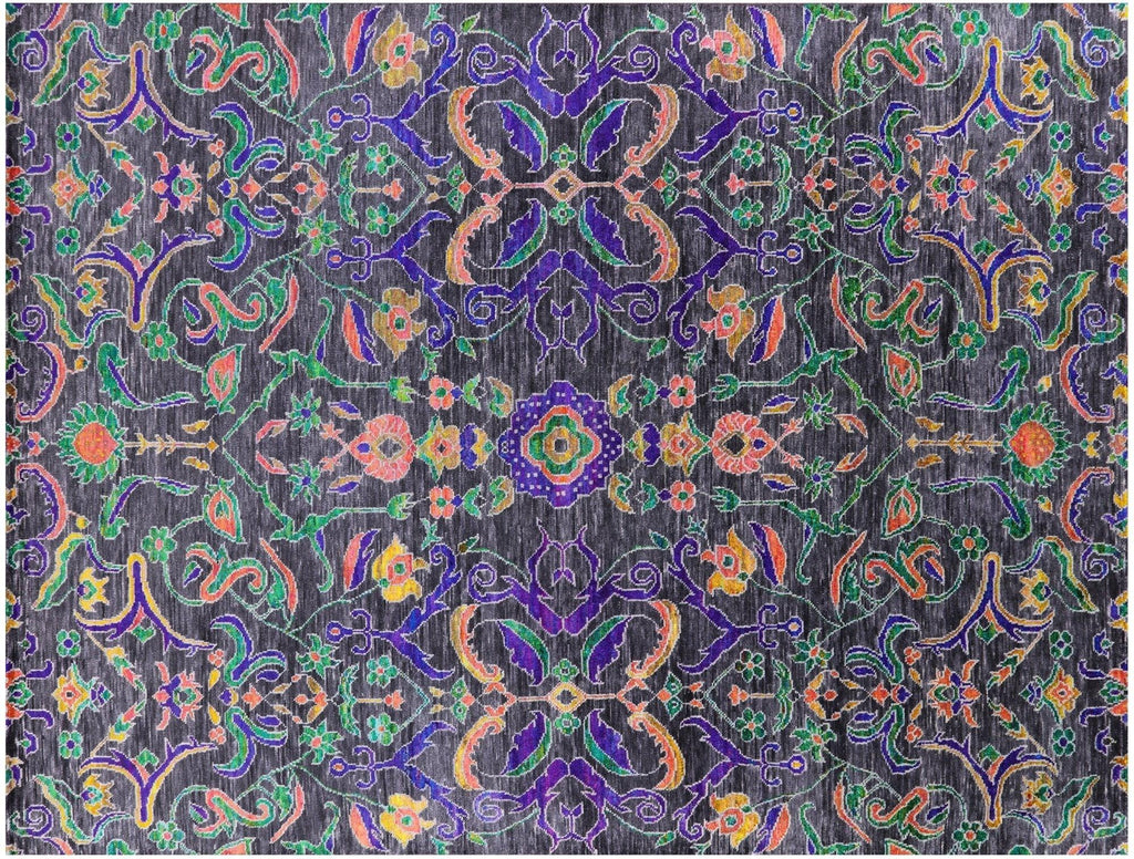 Modern Hand Knotted Wool & Silk Rug - Manhattan Rugs