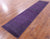 Purple Runner Super Savannah Gabbeh Hand Knotted Wool & Silk Rug 2' 8" X 12' 3" - Q8623