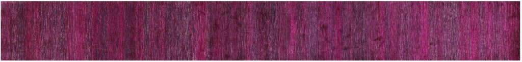 Super Savannah Gabbeh Wool & Silk Hand Knotted Runner Rug - Manhattan Rugs