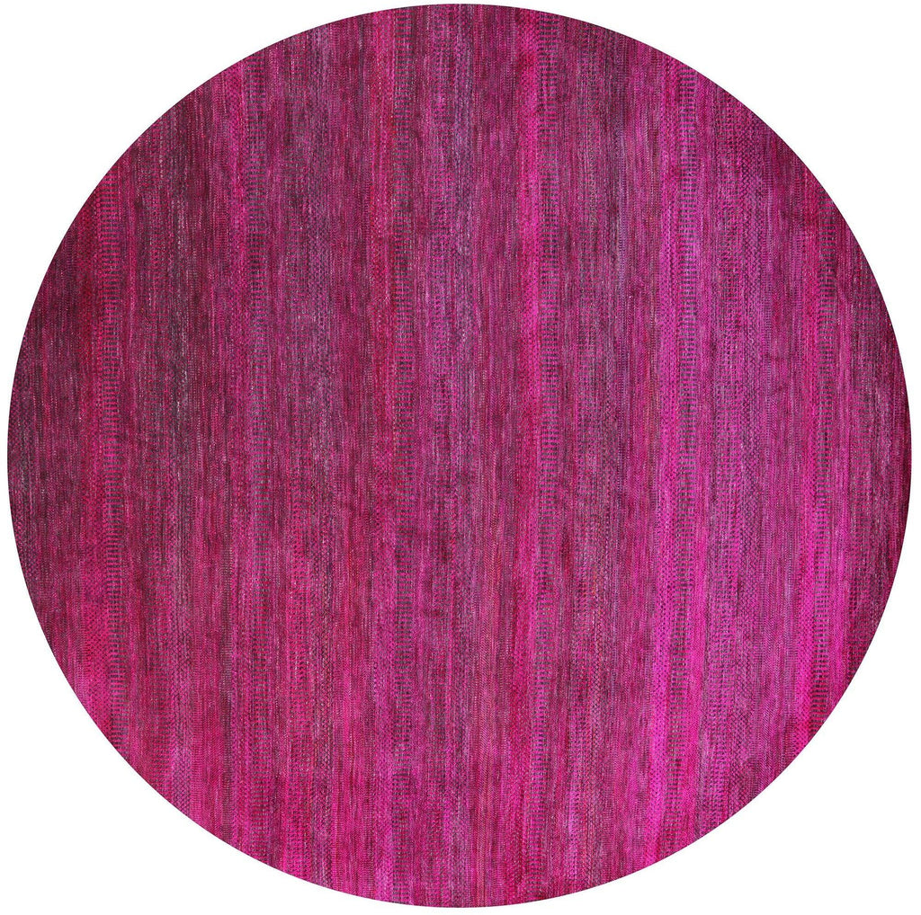 Round Wool & Silk Hand Knotted Super Savannah Gabbeh Rug - Manhattan Rugs