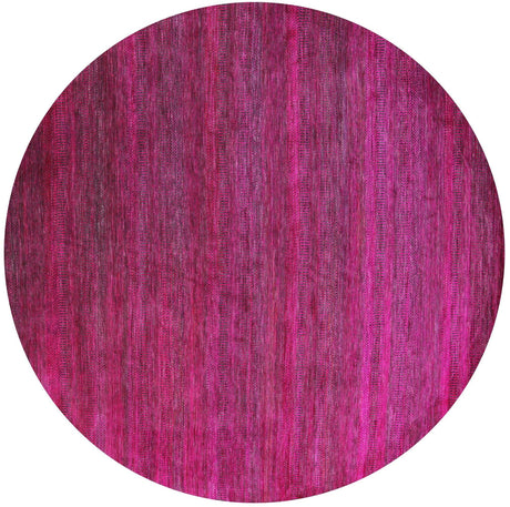 Round Wool & Silk Hand Knotted Super Savannah Gabbeh Rug - Manhattan Rugs