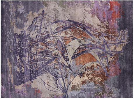 Sailing Ship Hand Knotted Wool & Silk Rug - Manhattan Rugs