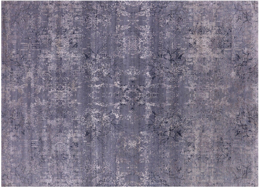 Wool & Silk Modern Hand-Knotted Rug - Manhattan Rugs