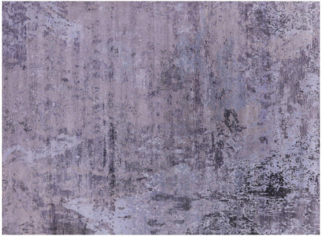 Handmade Abstract Wool & Silk Rug - Manhattan Rugs