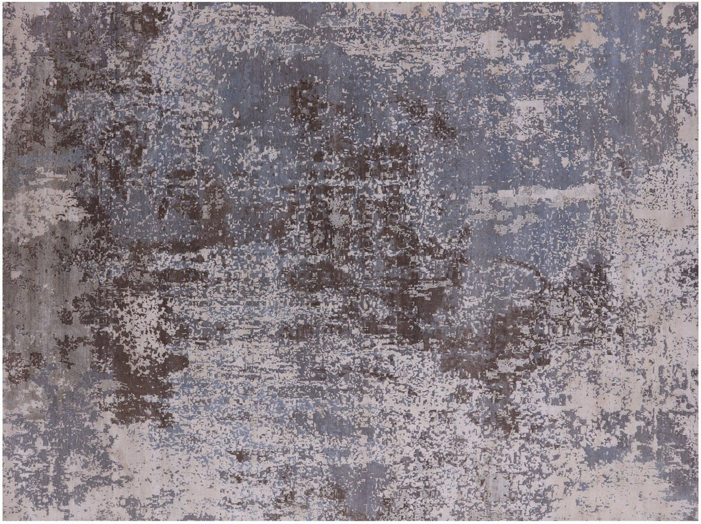 Modern Hand Knotted Wool & Silk Rug - Manhattan Rugs