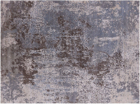 Modern Hand Knotted Wool & Silk Rug - Manhattan Rugs