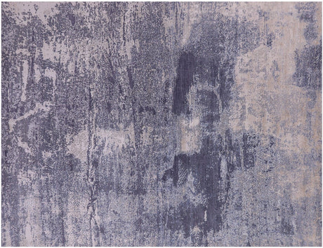 Hand-Knotted Abstract Wool & Silk Rug - Manhattan Rugs