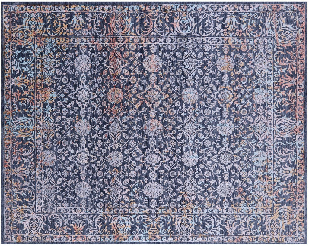 Persian Tabriz Wool & Silk Hand Knotted Rug - Manhattan Rugs