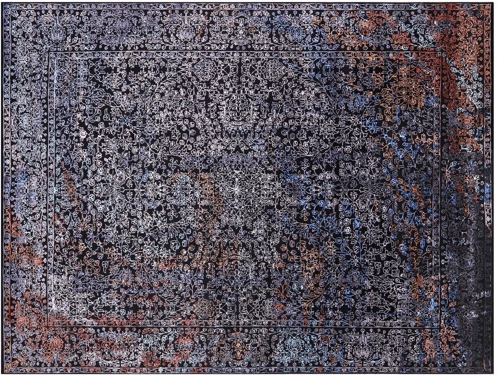 Wool & Silk Modern Handmade Rug - Manhattan Rugs