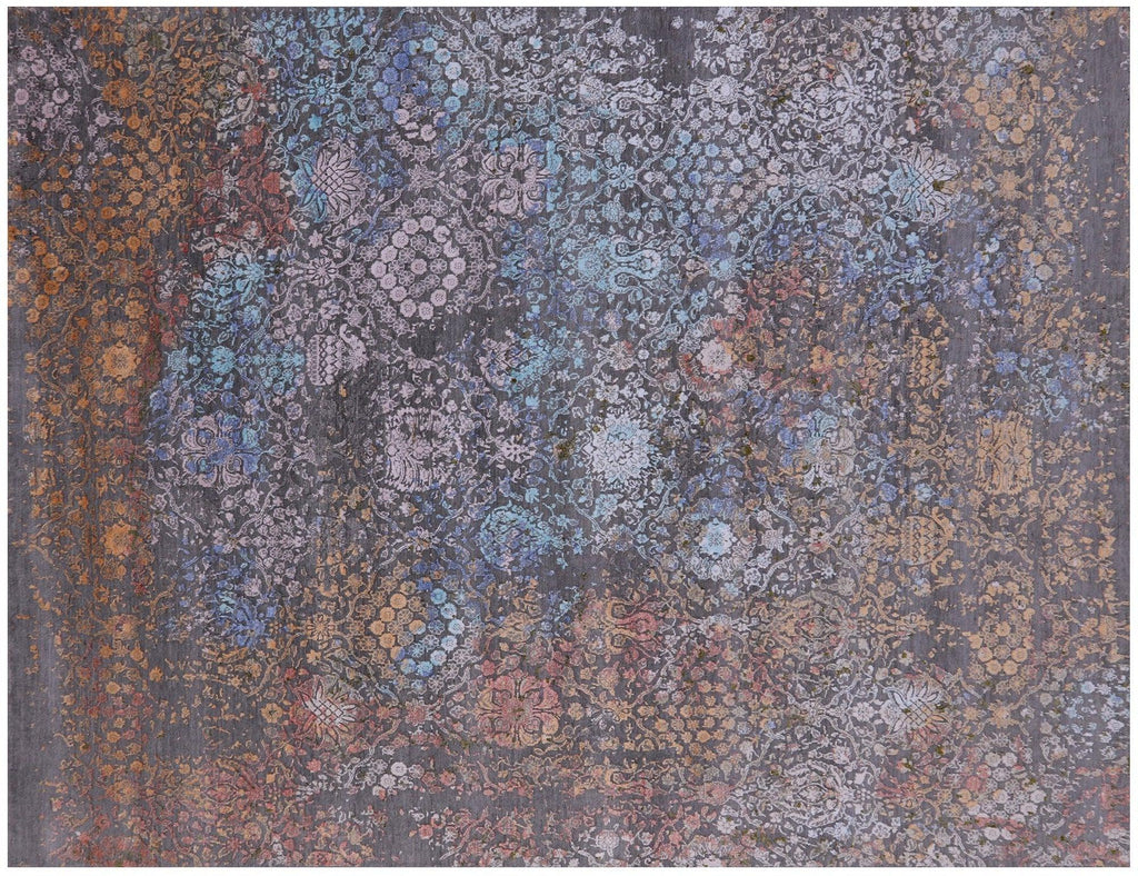 Wool & Silk Hand-Knotted Modern Rug - Manhattan Rugs