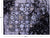 SUPER SALE Black 8' 11" X 12' 2" Modern Handmade Wool & Silk Rug - Q8714