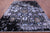SUPER SALE Black 8' 11" X 12' 2" Modern Handmade Wool & Silk Rug - Q8714