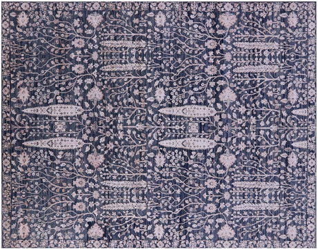 Cypress Tree Hand Knotted Wool & Silk Rug - Manhattan Rugs