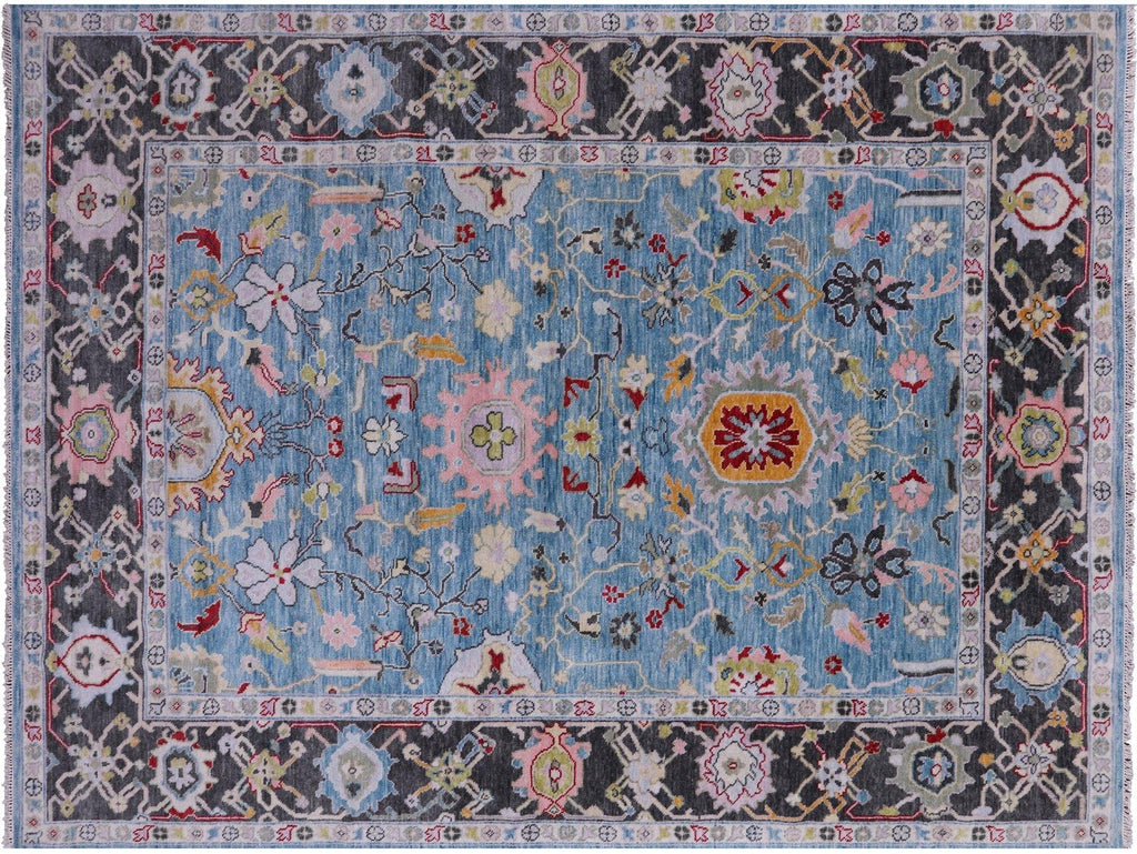 Turkish Oushak Hand Knotted Wool Rug - Manhattan Rugs