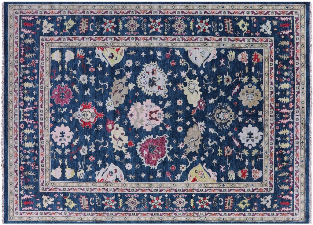 Turkish Oushak Hand-Knotted Wool Rug - Manhattan Rugs