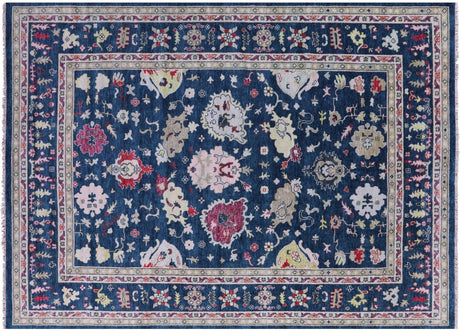 Turkish Oushak Hand-Knotted Wool Rug - Manhattan Rugs