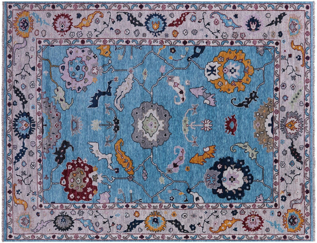 Turkish Oushak Handmade Wool Rug - Manhattan Rugs