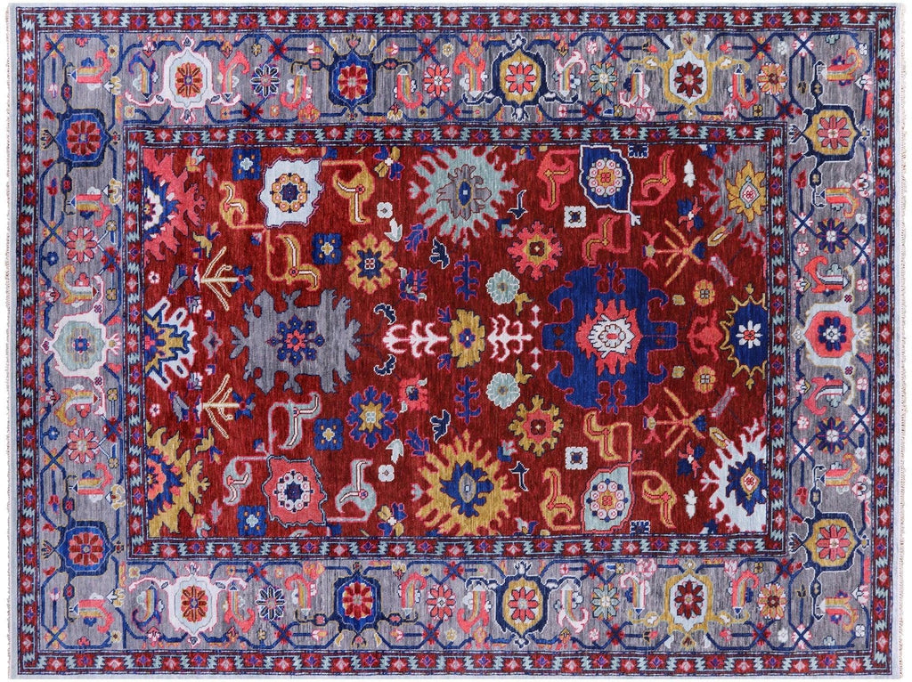 Hand Knotted Turkish Oushak Wool Rug - Manhattan Rugs