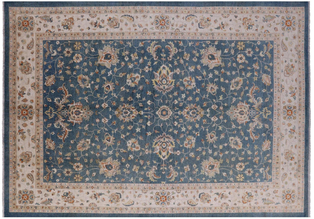 Turkish Oushak Hand-Knotted Wool Rug - Manhattan Rugs
