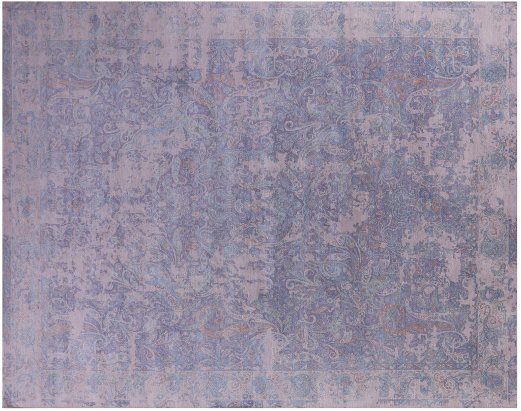 Wool & Silk Modern Handmade Rug - Manhattan Rugs