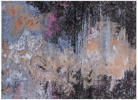 Modern Wool & Silk Hand Knotted Rug - Manhattan Rugs
