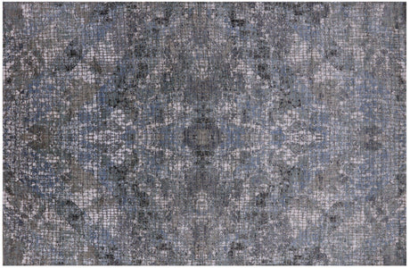 Abstract Wool & Silk Handmade Rug - Manhattan Rugs
