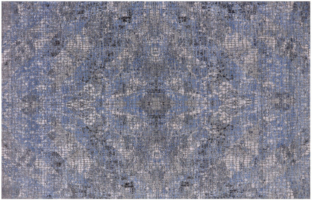 Wool & Silk Modern Hand Knotted Rug - Manhattan Rugs