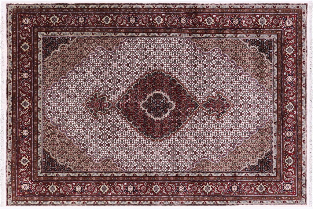 Persian Tabriz Hand Knotted Wool & Silk Rug - Manhattan Rugs