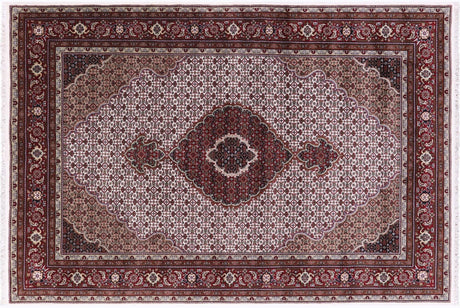 Persian Tabriz Hand Knotted Wool & Silk Rug - Manhattan Rugs