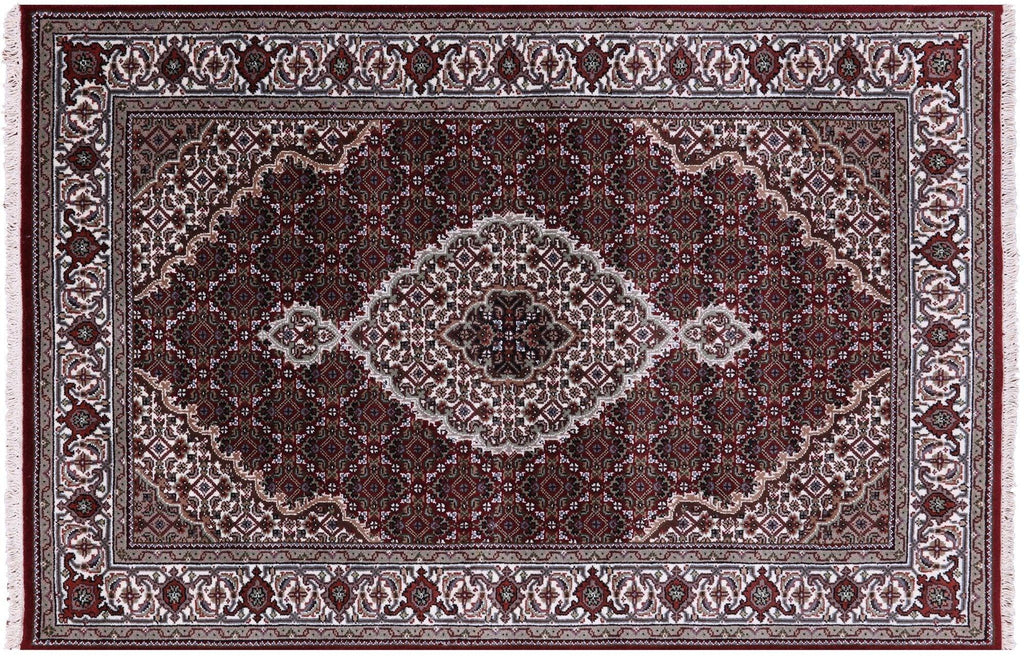 Wool & Silk Persian Tabriz Handmade Rug - Manhattan Rugs
