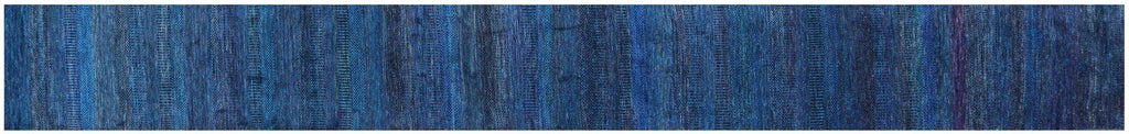 Super Savannah Gabbeh Handmade Wool & Silk Runner Rug - Manhattan Rugs
