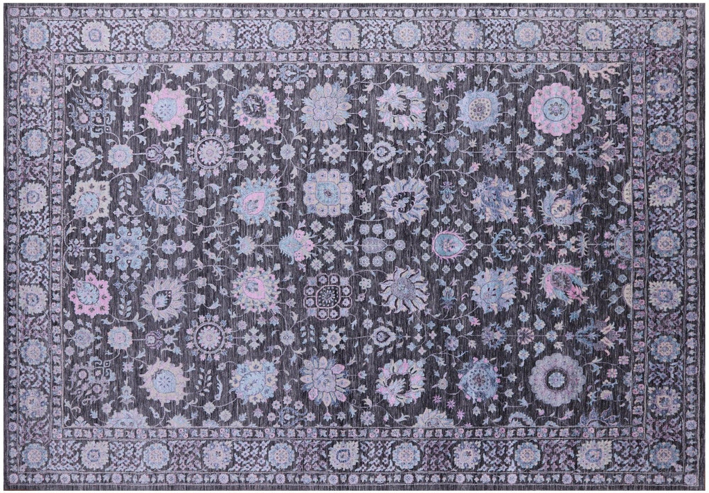 Wool & Silk Persian Tabriz Hand Knotted Rug - Manhattan Rugs