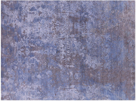 Wool & Silk Hand Knotted Abstract Rug - Manhattan Rugs