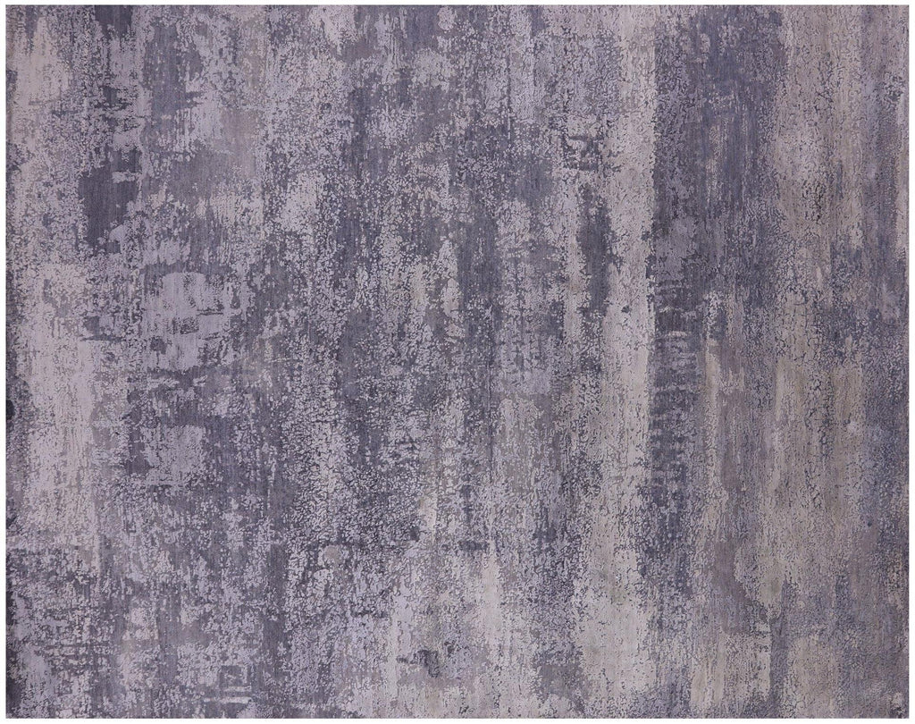 Hand-Knotted Abstract Wool & Silk Rug - Manhattan Rugs