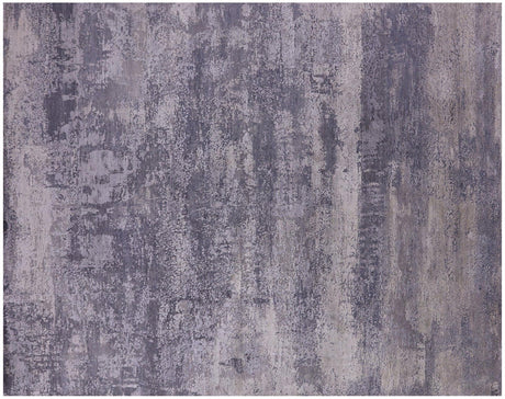 Hand-Knotted Abstract Wool & Silk Rug - Manhattan Rugs