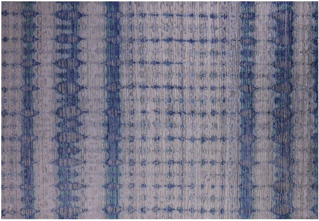 Wool & Silk Modern Hand Knotted Rug - Manhattan Rugs