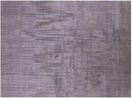 Abstract Wool & Silk Hand Knotted Rug - Manhattan Rugs