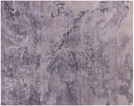Wool & Silk Abstract Hand-Knotted Rug - Manhattan Rugs
