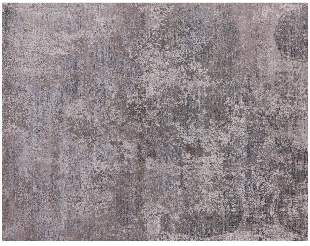 Modern Hand-Knotted Wool & Silk Rug - Manhattan Rugs