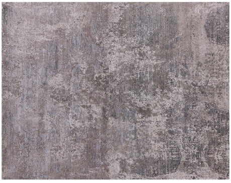 Modern Hand-Knotted Wool & Silk Rug - Manhattan Rugs