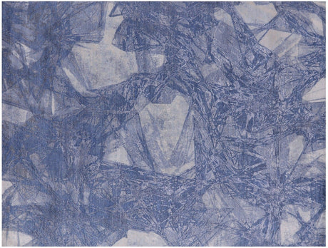 Wool & Silk Handmade Abstract Rug - Manhattan Rugs