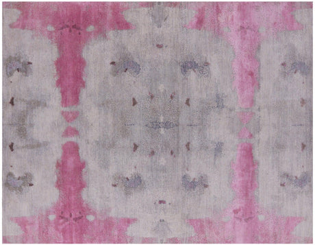 Wool & Silk Abstract Handmade Rug - Manhattan Rugs