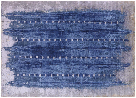 Modern Wool & Silk Handmade Rug - Manhattan Rugs