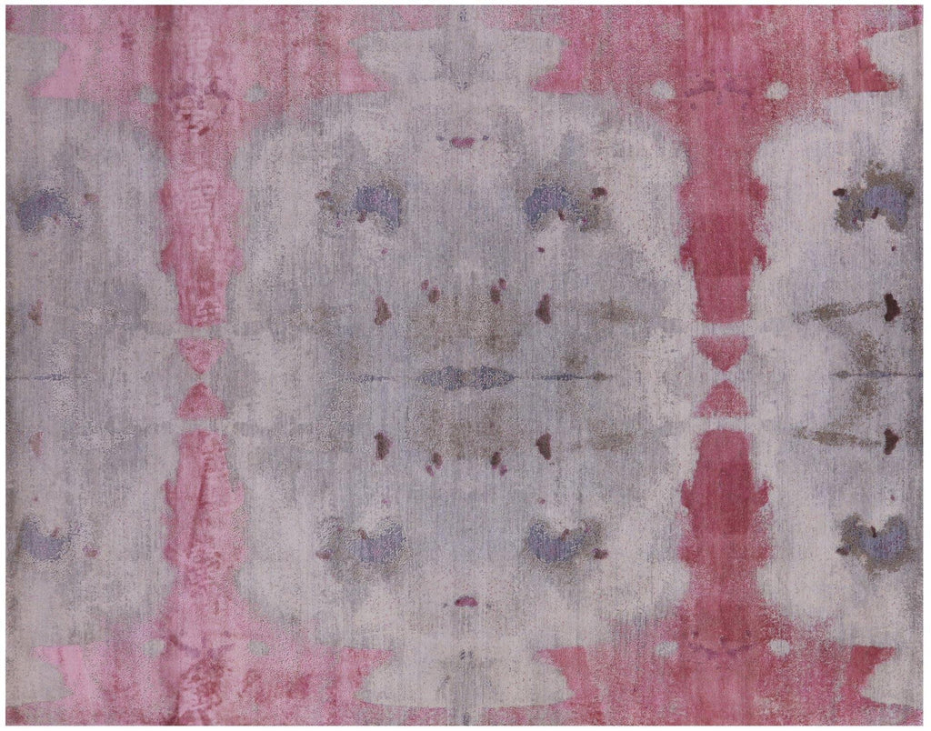 Abstract Hand-Knotted Wool & Silk Rug - Manhattan Rugs