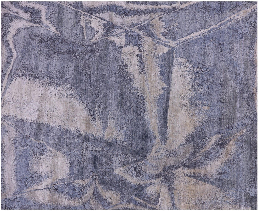 Handmade Abstract Wool & Silk Rug - Manhattan Rugs