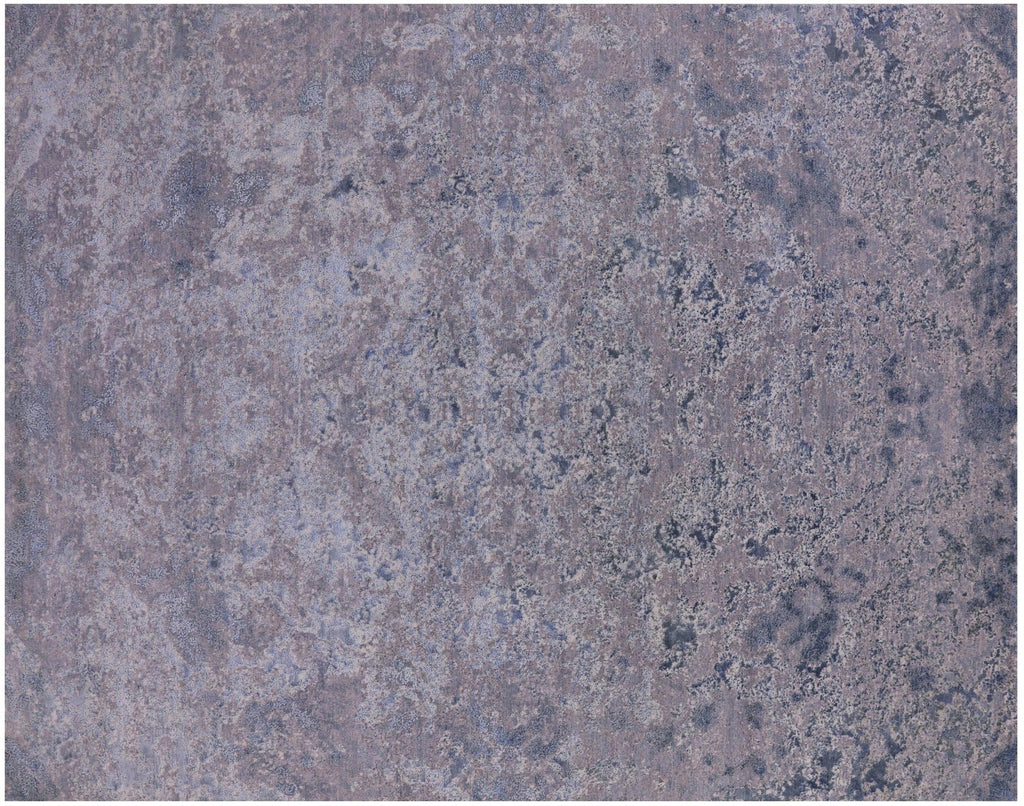 Abstract Wool & Silk Hand-Knotted Rug - Manhattan Rugs